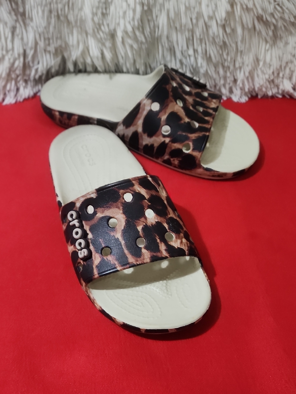 Crocs Unisex Adult Classic ll Slide Leopard Tan & Black